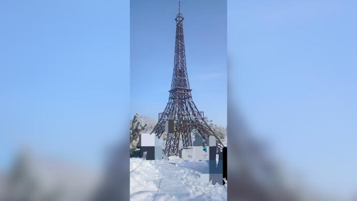 В Саратовской области мужчина попал в больницу после падения с «Эйфелевой башни». Фото © Telegram / ГУЗ СО «Балаковская городская клиническая больница»