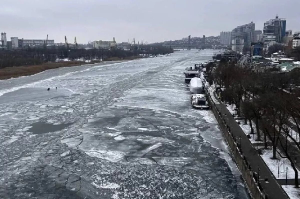    Дон впервые за зиму покрылся льдом почти весь: новости регионов 22 января