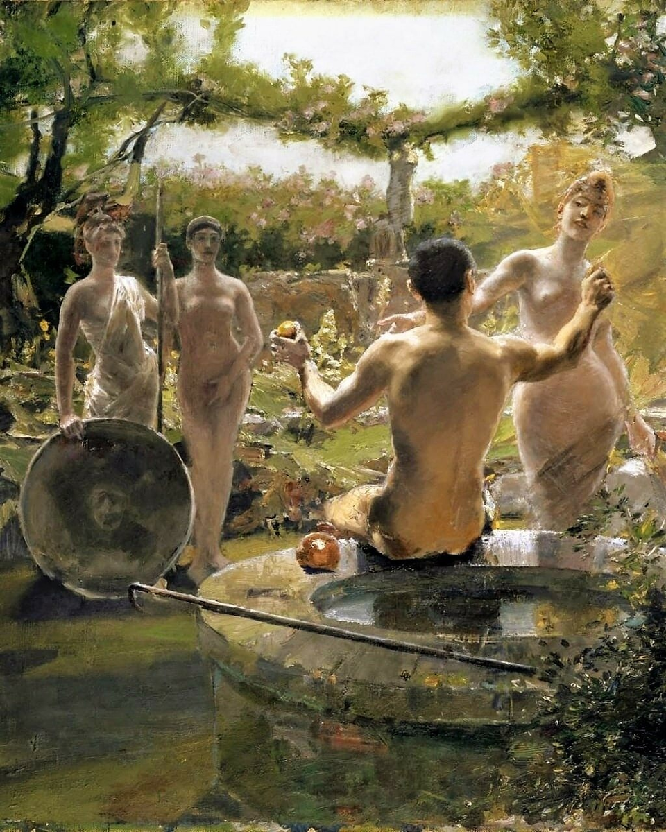 
Альберт фон Келлер. Суд Париса, 1891.