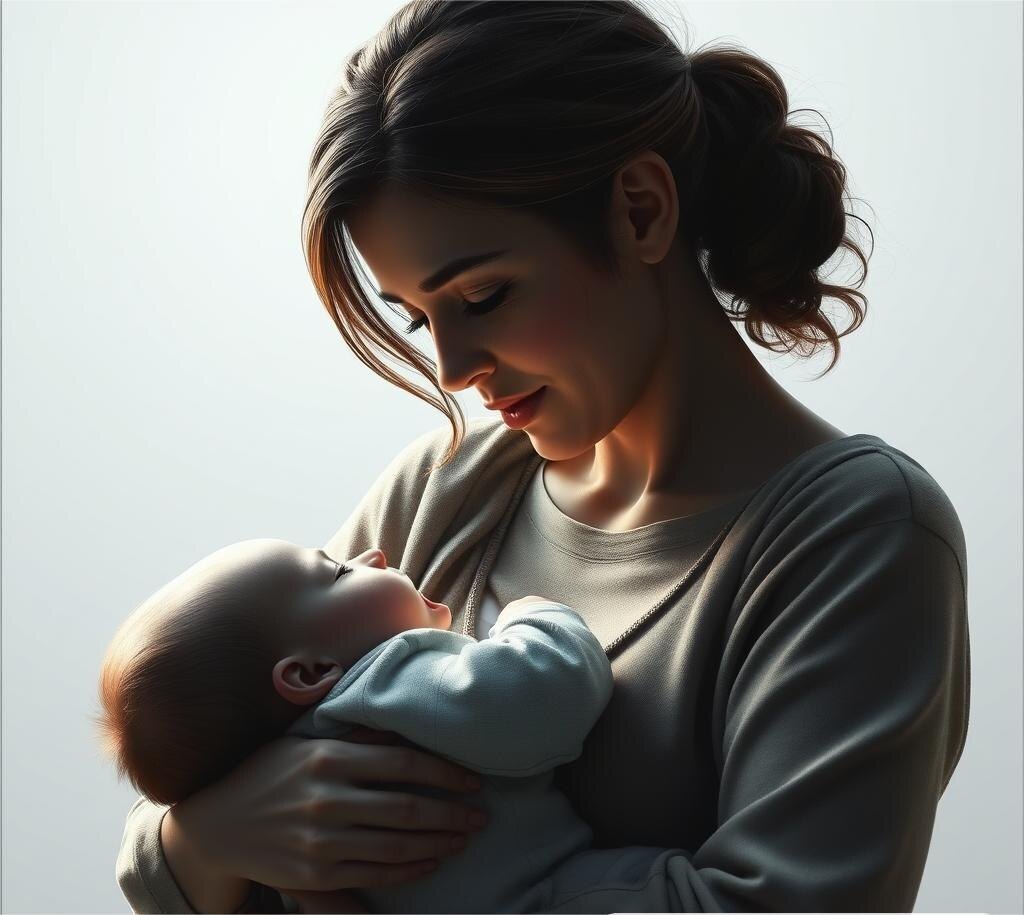 Срыгивания у ребенка. Фото сделано с помощью ИИ.