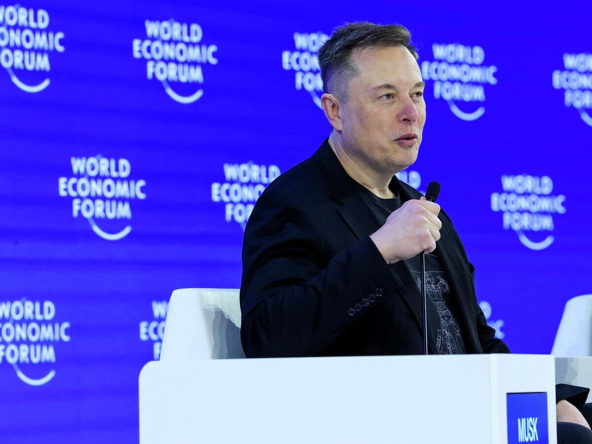    Илон Маск на Всемирном экономическом форуме в Давосе | © REUTERS / Denis Balibouse