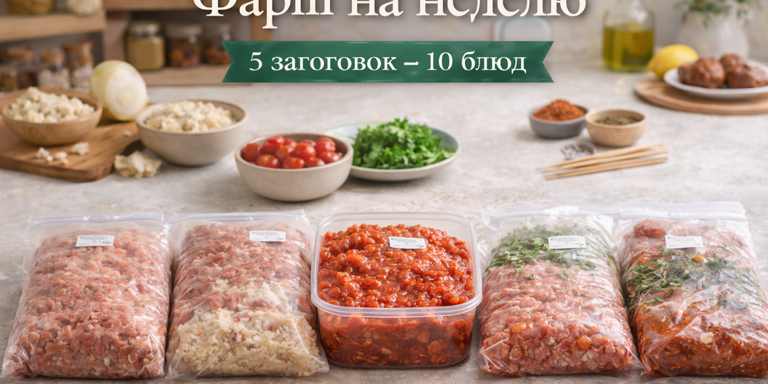 Фарш на неделю: 5 заготовок, из которых получаются 10 разных блюд