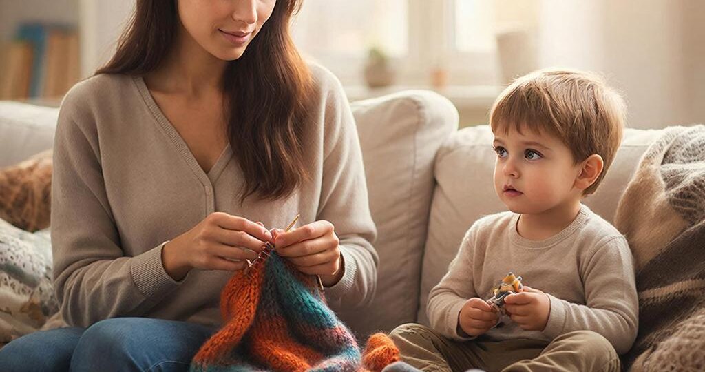 Мать-одиночка благодаря вязанию смогла дать ребенку все необходимое