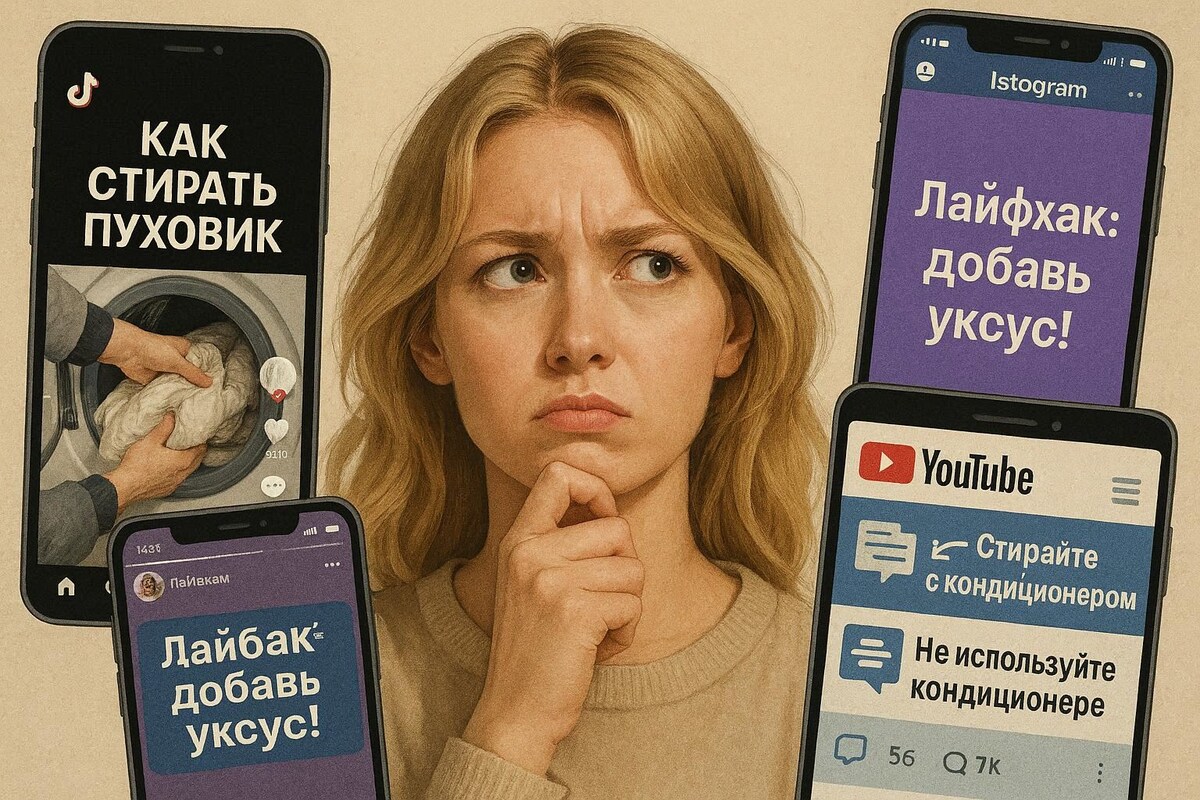 Знакомо? Загуглили «как постирать парку», нашли «100% лайфхак»