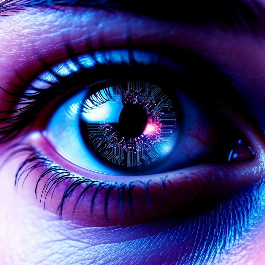 Кадр из внутреннего кино: что видит наш мозг, глядя на ИИ? Он видит не код, а потенциальное «ты».