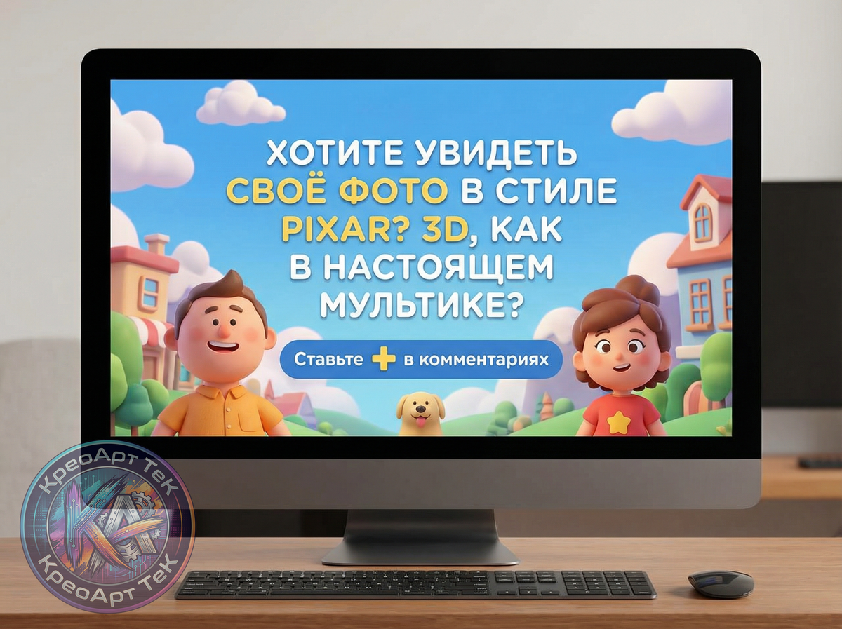 Фото в стиле Pixar