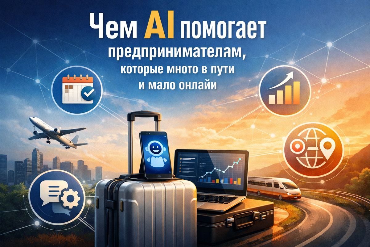    Чем AI помогает предпринимателям, которые много в пути и мало онлайн Никита Титов