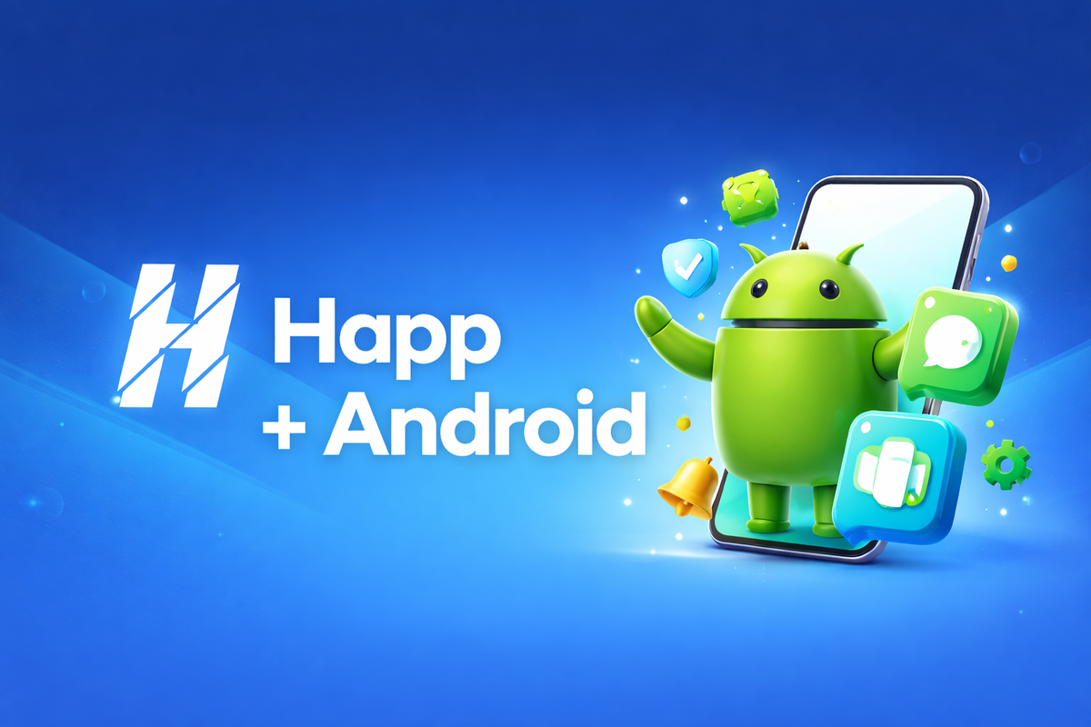 Настройка Happ на Андройд