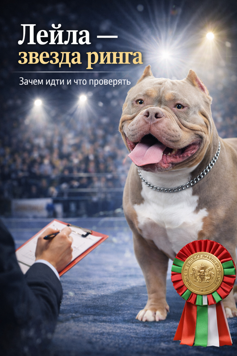 Американский булли Лейла в расцвете молодости, совсем скоро ей 2 года 