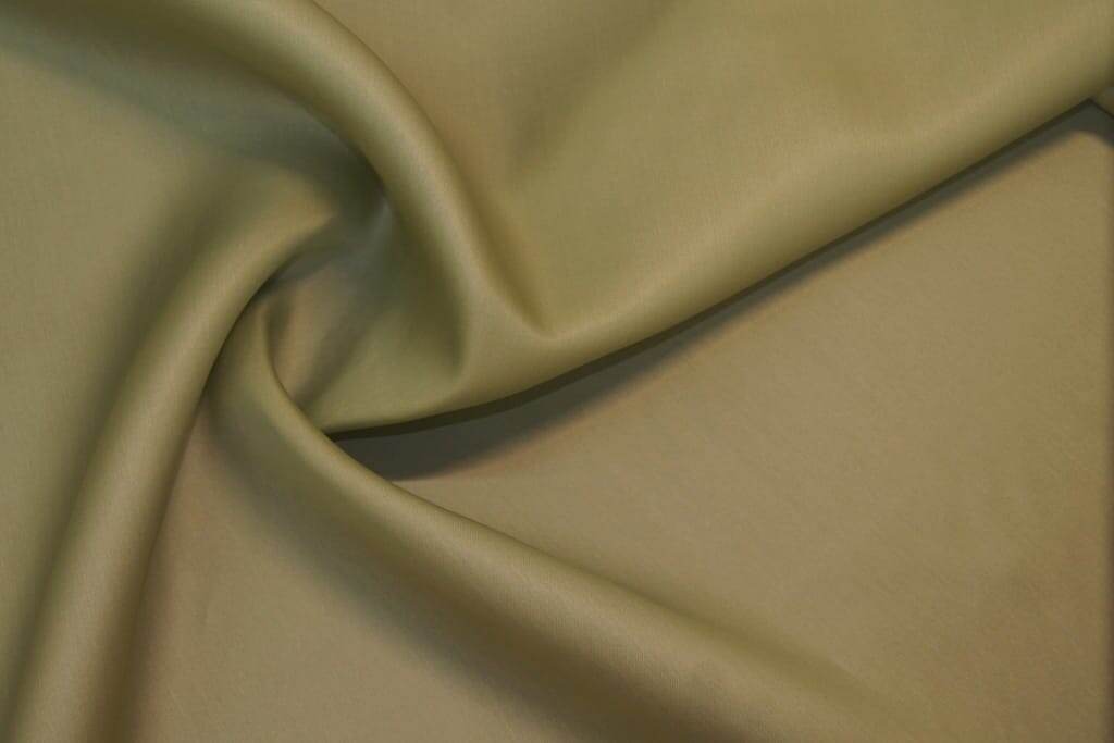 Органза шелковая атласная фисташковая