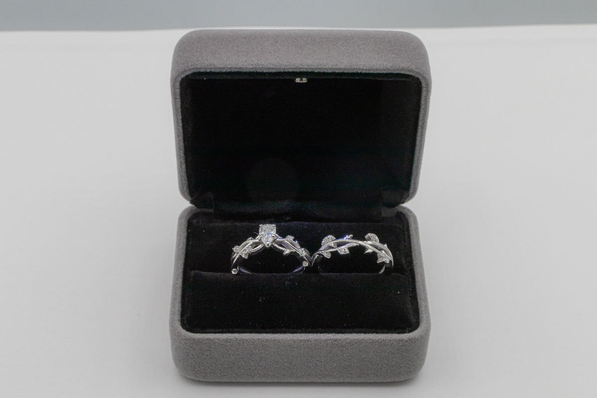 Набор колец из серебра с бриллиантами «Тильда»