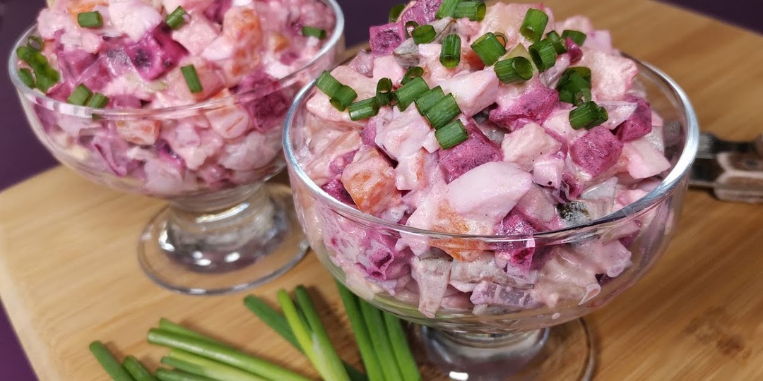 Финский салат с селёдкой "Росоли". Если надоела сельдь под шубой и винегрет.