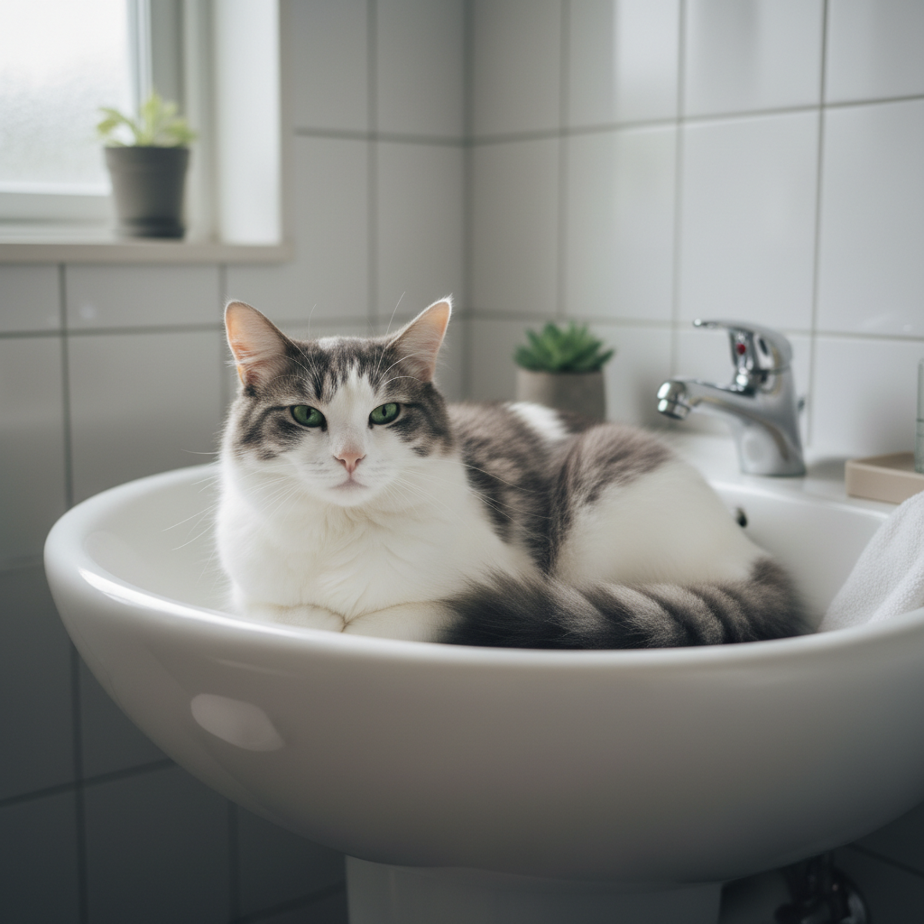 Почему ванна вдруг стала любимым местом для сна? Ищем скрытые причины лихорадки у кошек