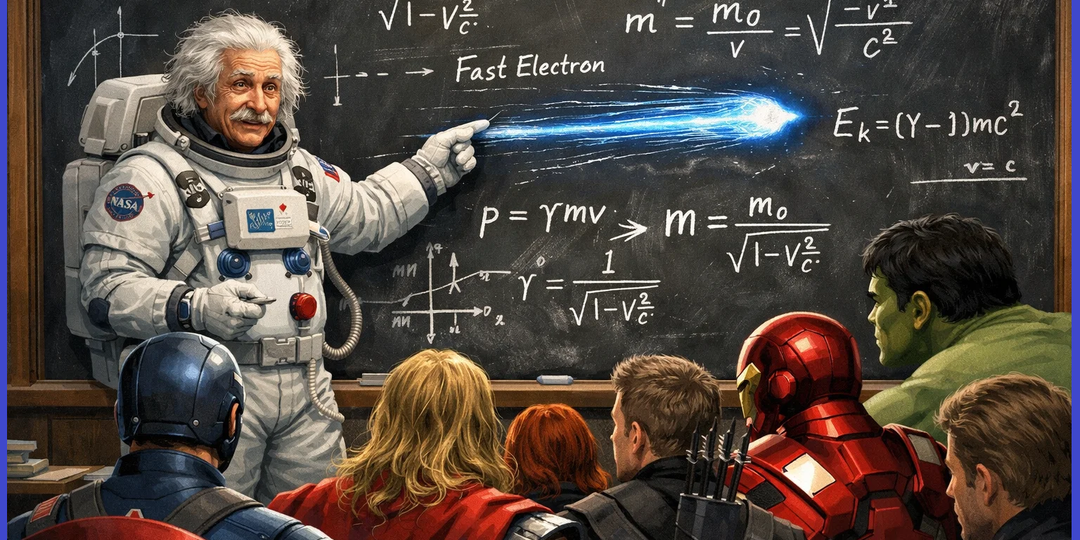 ⚡ Почему масса электрона увеличивается при увеличении скорости?