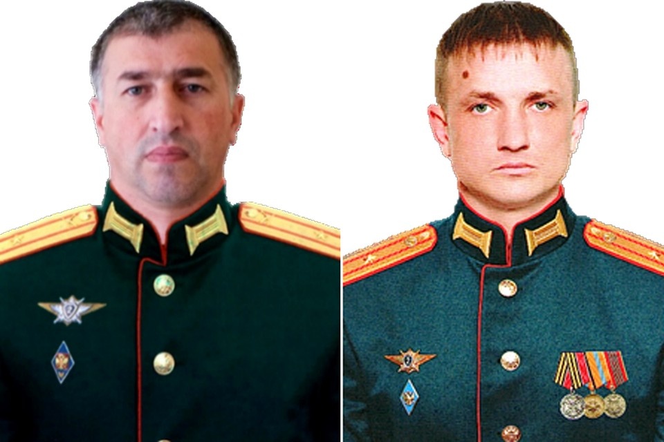    Майор Умар-Кади Магомедов и Майор Антон Сафронов
