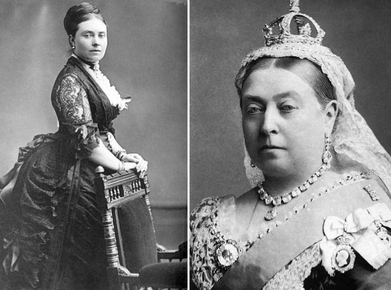 Королева Виктория в 30 лет и в 60