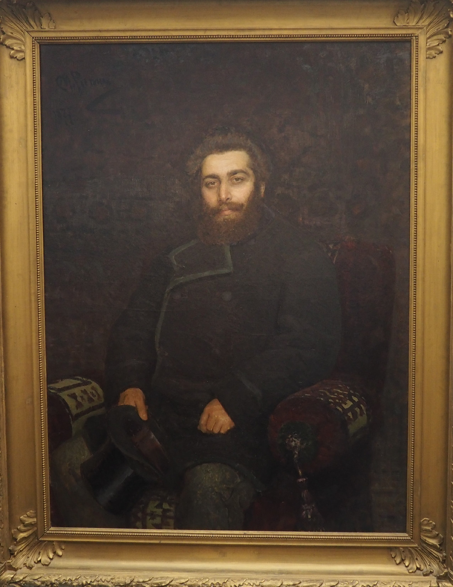 Репин И.Е. Портрет Архипа Ивановича Куинджи. 1877. Холст,масло. 