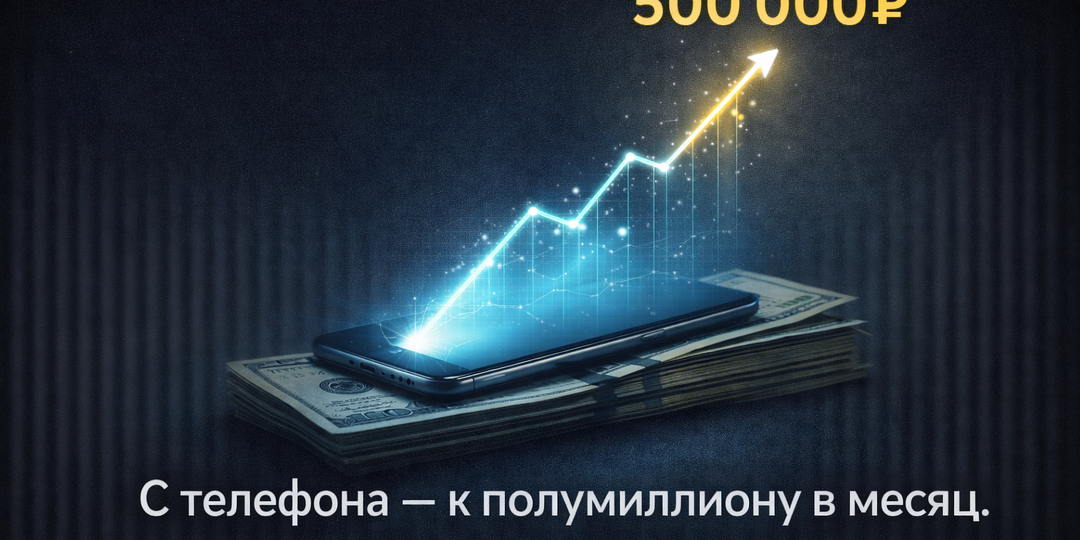 От нуля до 500 000 рублей в месяц – История парня, который начал с телефона и без копейки в кармане