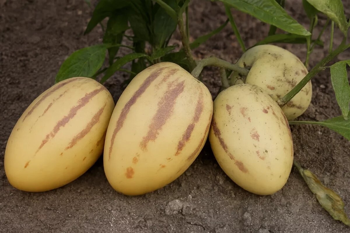    Пепино с плодами.