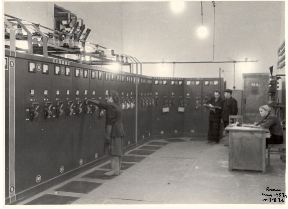    Силовая трансформаторная подстанция №1. Щит управления. Барнаульский хлопчатобумажный комбинат. Источник: goskatalog.ru, архив АГКМ, Калинин Н.Н.