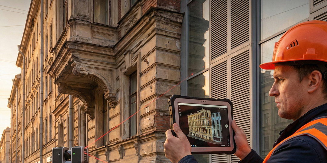 Точность до миллиметров: зачем сканировать фасад перед отделкой и приёмкой
