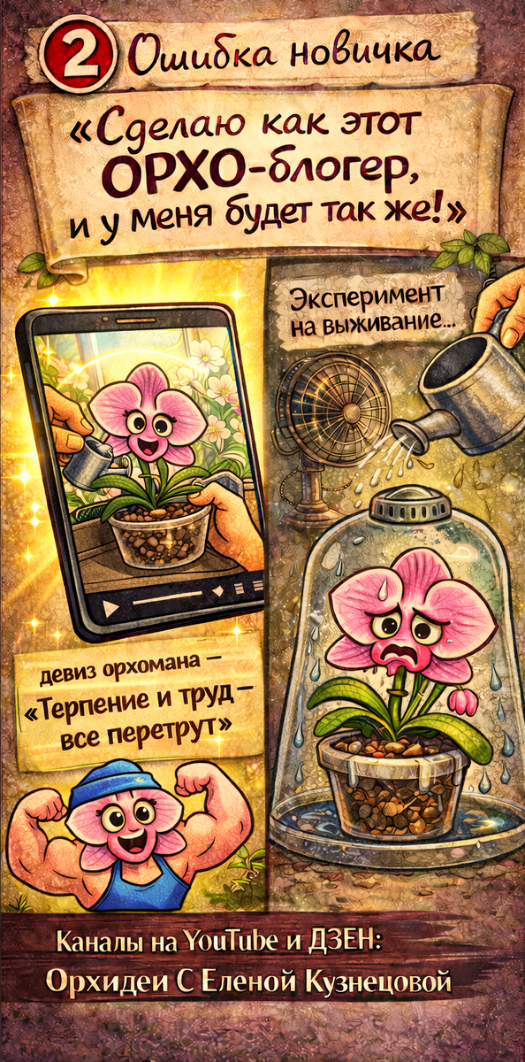 2 ошибка начинающего орхолюба. Орхидеи С Еленой Кузнецовой