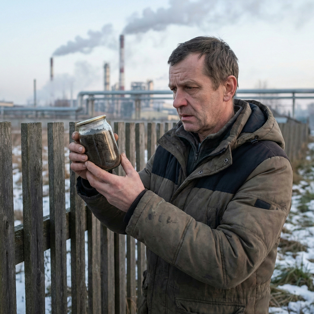 Соседний завод травит участок