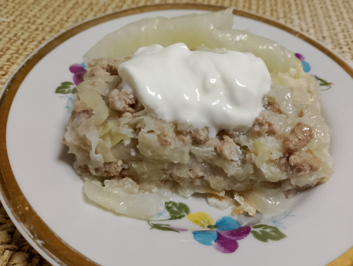 Фото 📷 автора.Капустная слоёнка с картофелем: новый взгляд на любимое блюдо.