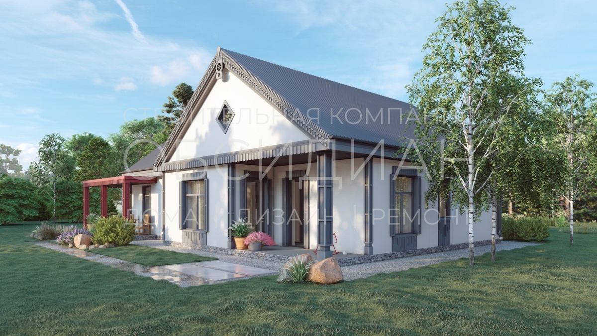 Дом по проекту «Снегирь». СК Обсидиан