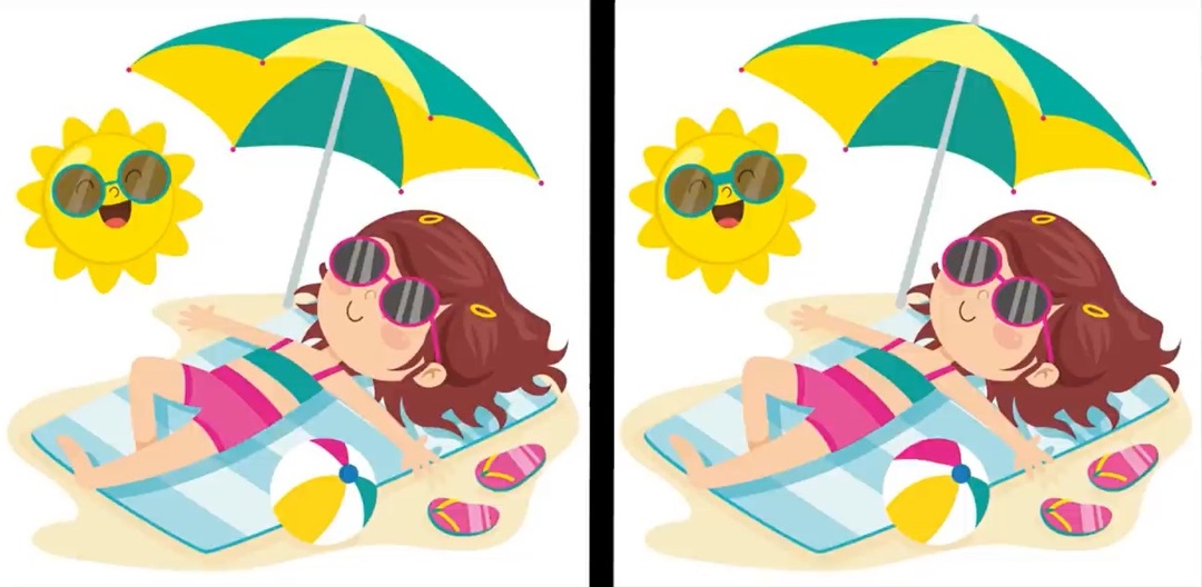 Задание на внимательность. Найди три отличия на картинке.