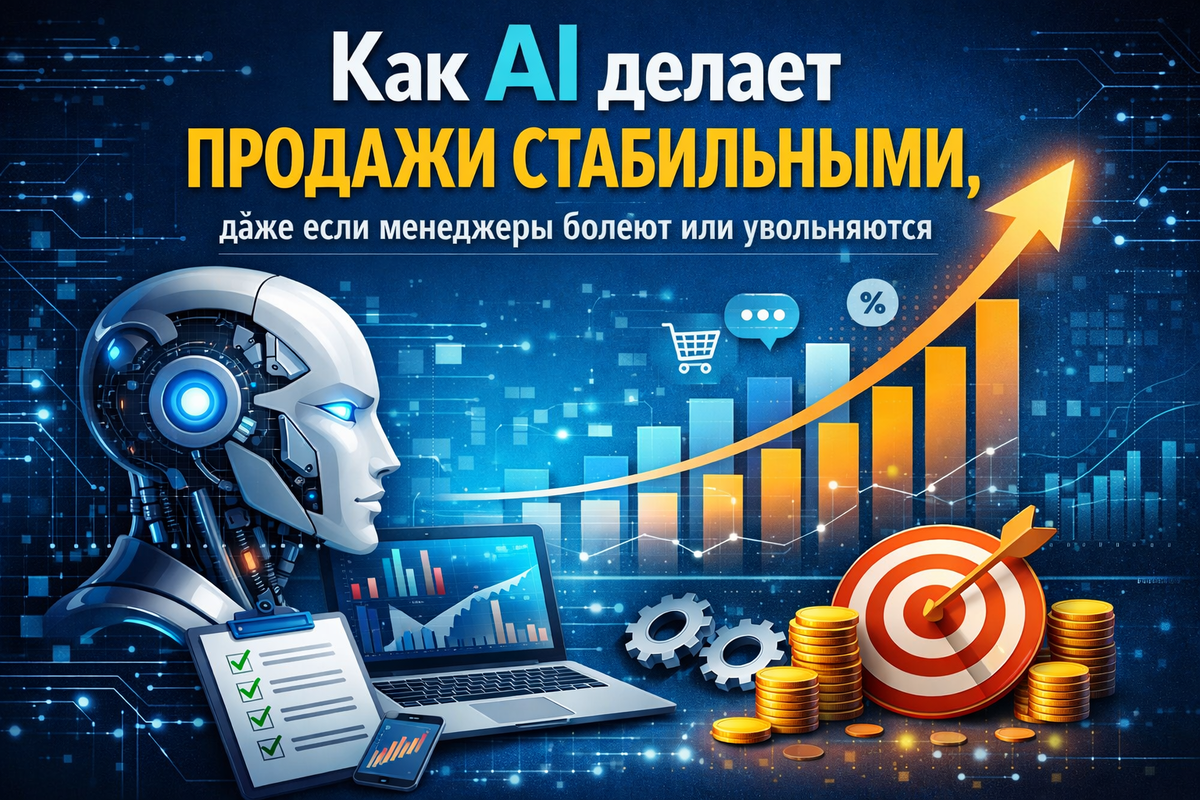    Как AI делает продажи стабильными, даже если менеджеры болеют или увольняются Никита Титов