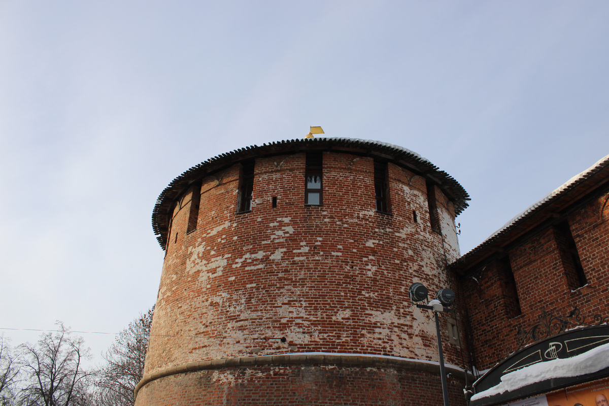 Кладовая башня нижегородского кремля. Фото автора канала
