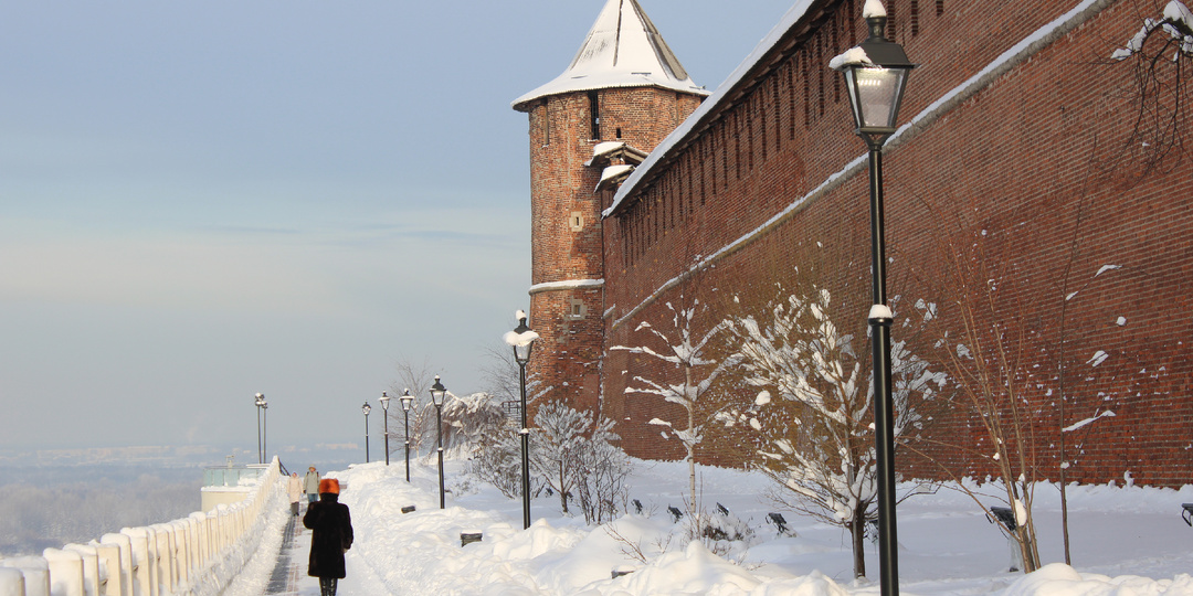 Кремлевский бульвар в Нижнем Новгороде: фоторепортаж с зимней «кругосветки» вокруг кремля