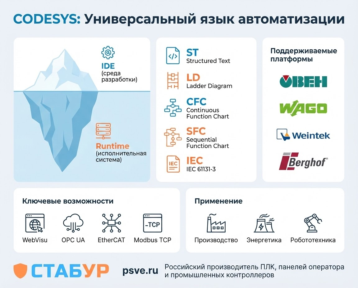 CodeSys как универсальная платформа