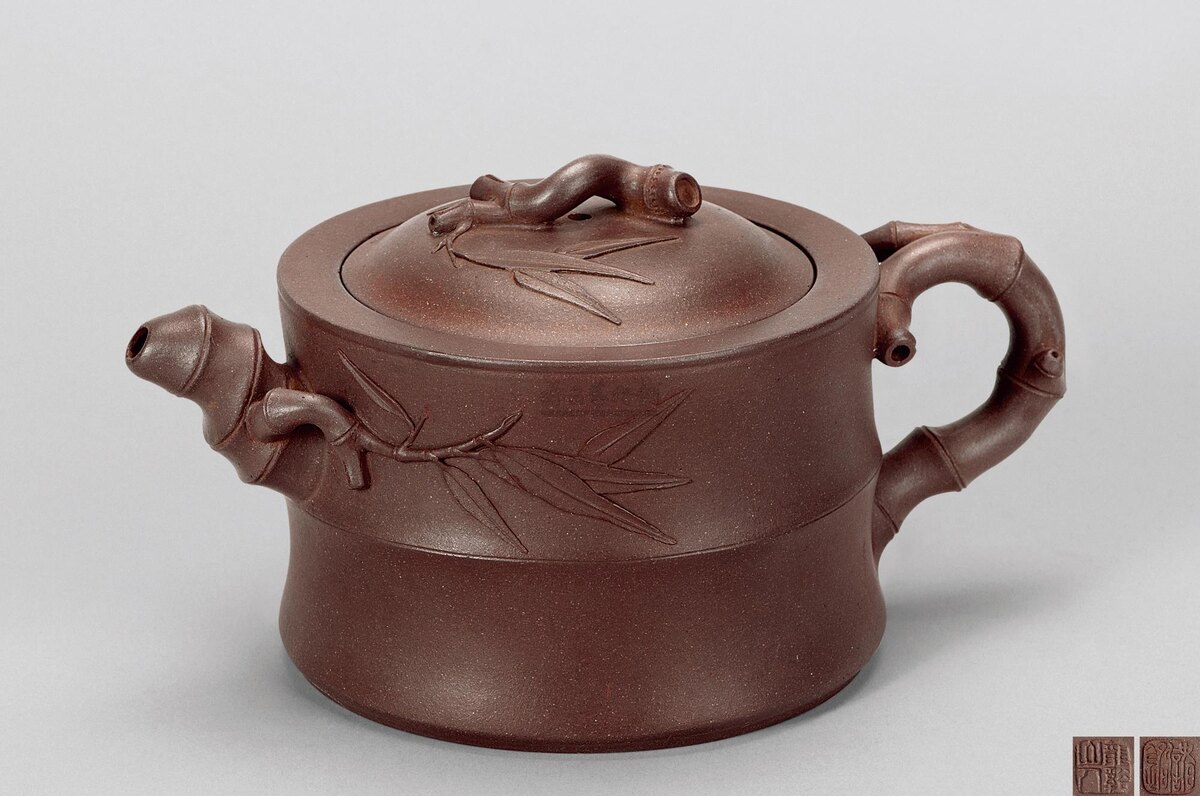 Чайник из исинской глины от Гу Цзинчжоу