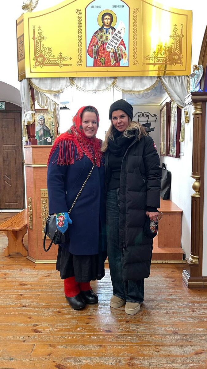 В храме с сенатором Евгенией Юрьевной.