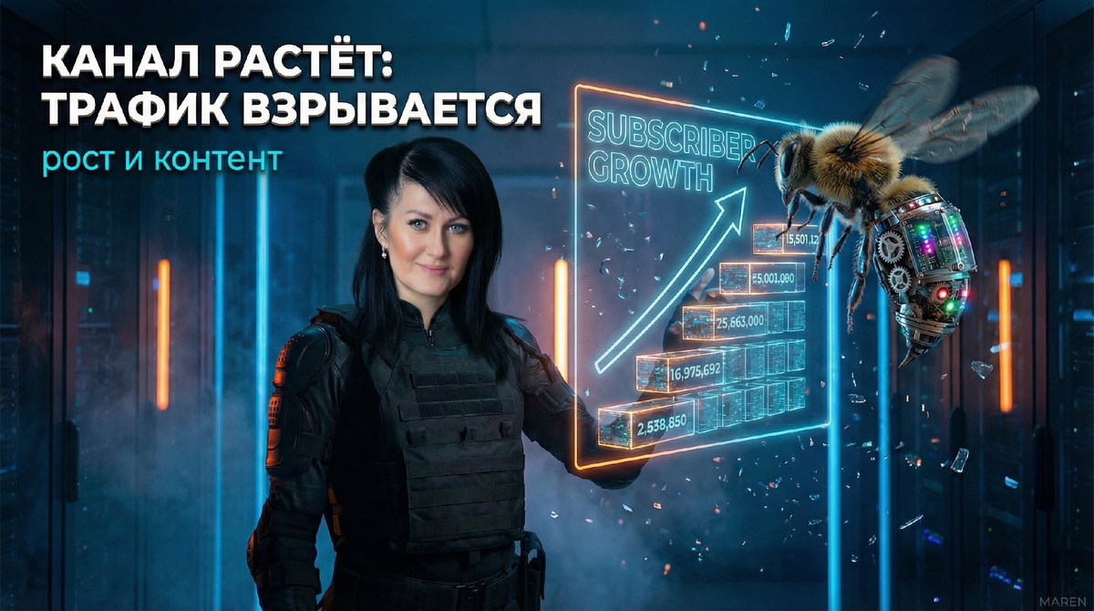 Трафик и рост охватов по методике Автора - Марина Погодина