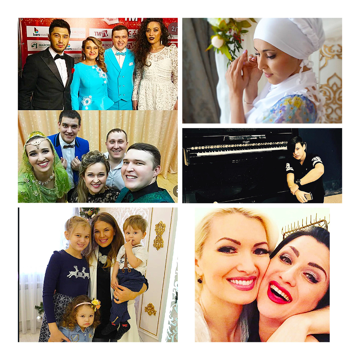 Фото из социальных сетей певцов Ильсии Бадретдиновой, Вилли,Алсу и Азат Фазлыевых, Гузель Уразовой, Гузелем