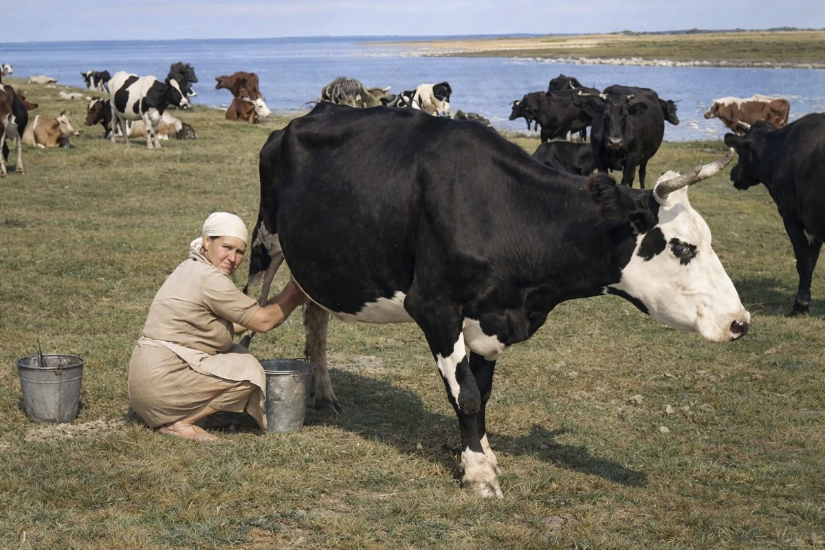Корова была залогом благополучия любой семьи. 