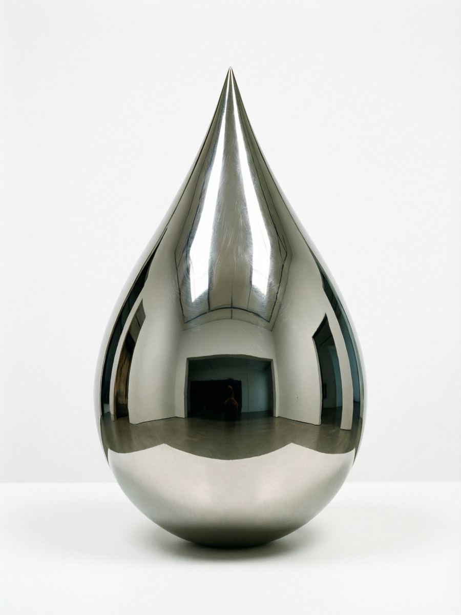 Арт-объект Капля из нержавеющей стали