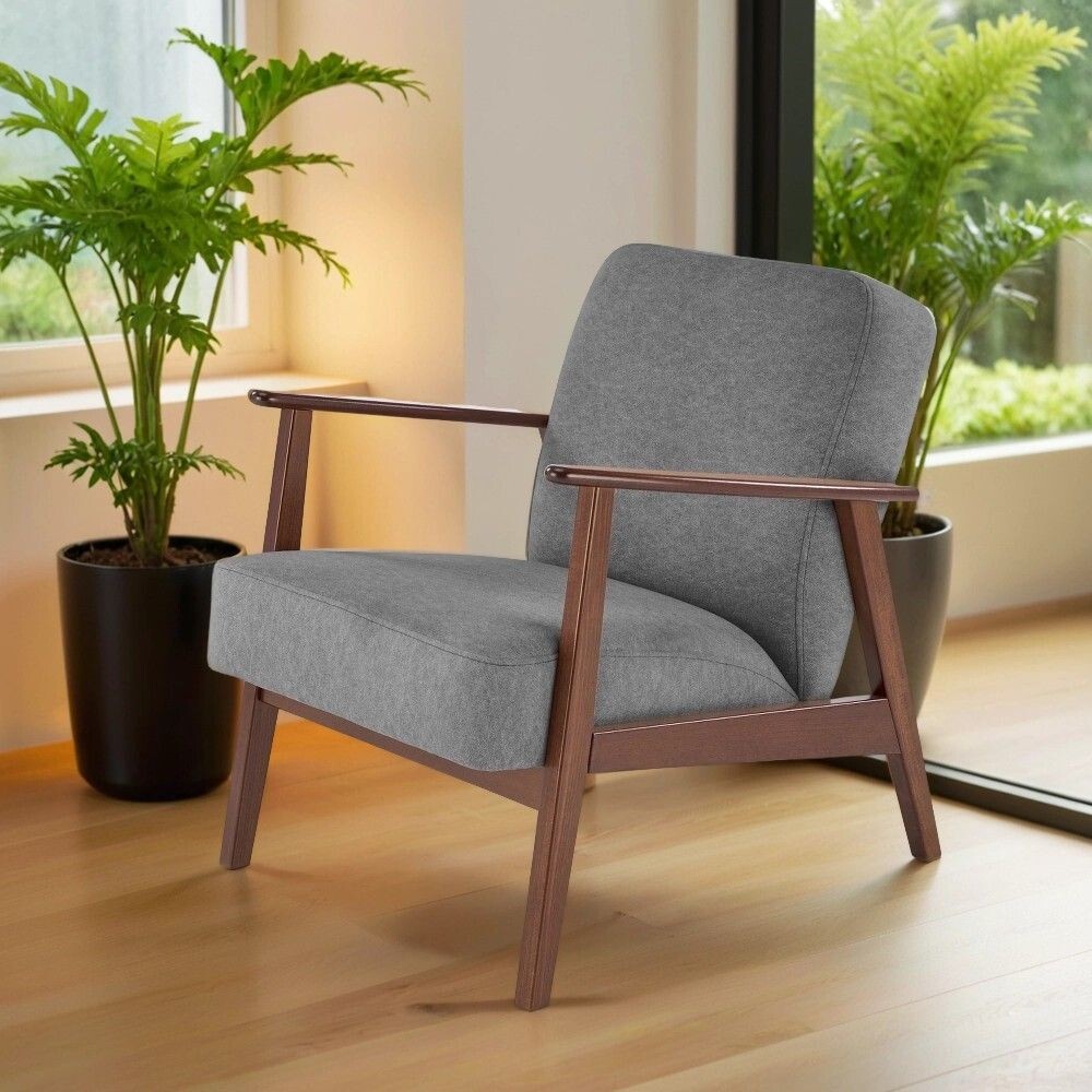 Кресло Halmar MILANO 1S tap. Castel 93 (серый)