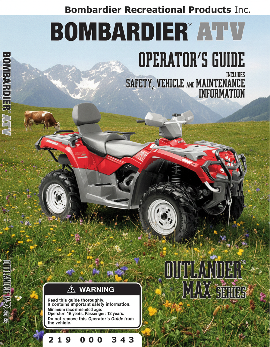 первый двухместный квадроцикл brp outlander 400 max