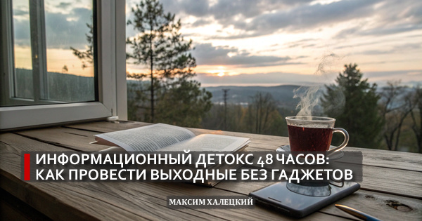 Информационный детокс 48 часов: как провести выходные без гаджетов