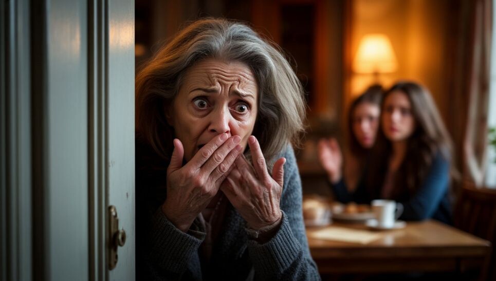 Она узнала правду, стоя за дверью. И не смогла сделать ни шага