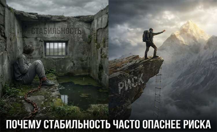 Почему стабильность часто опаснее риска?