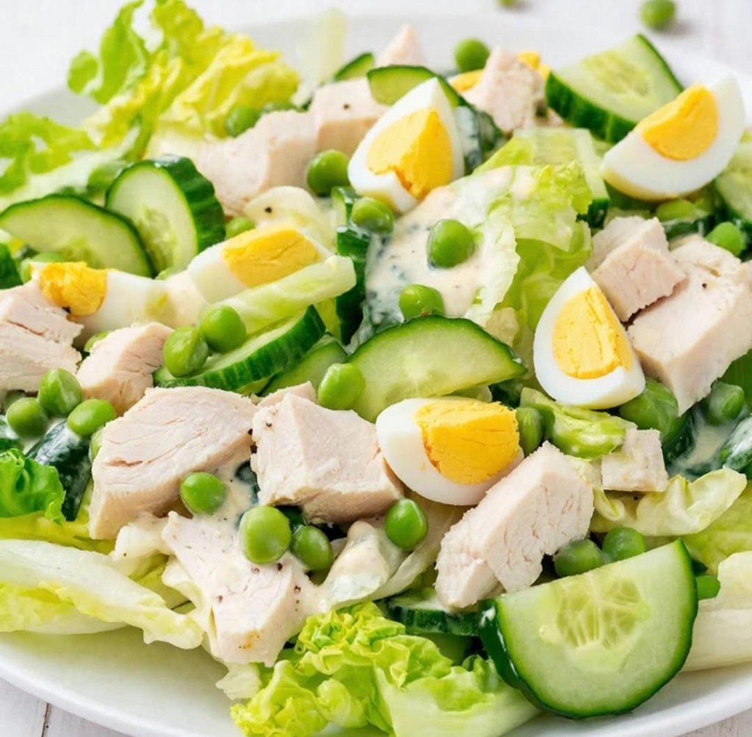 Белковый салат