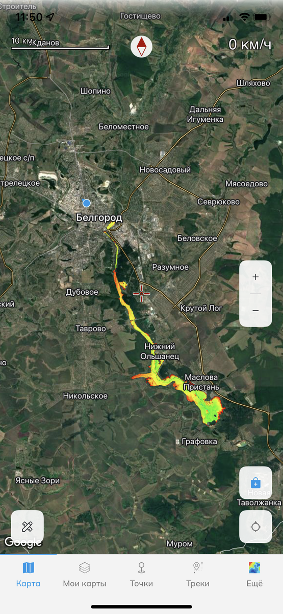 Меню "Карта"