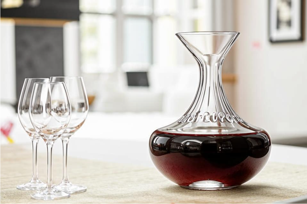Для отделения вина от осадка используют специальный сосуд с широкой чашей и узким горлышком – декантер.
