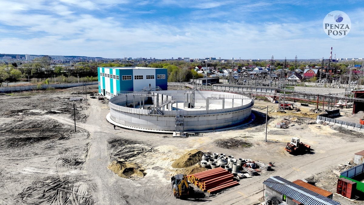 Строительство очистных сооружений холдинга "Маяк" (Пенза)