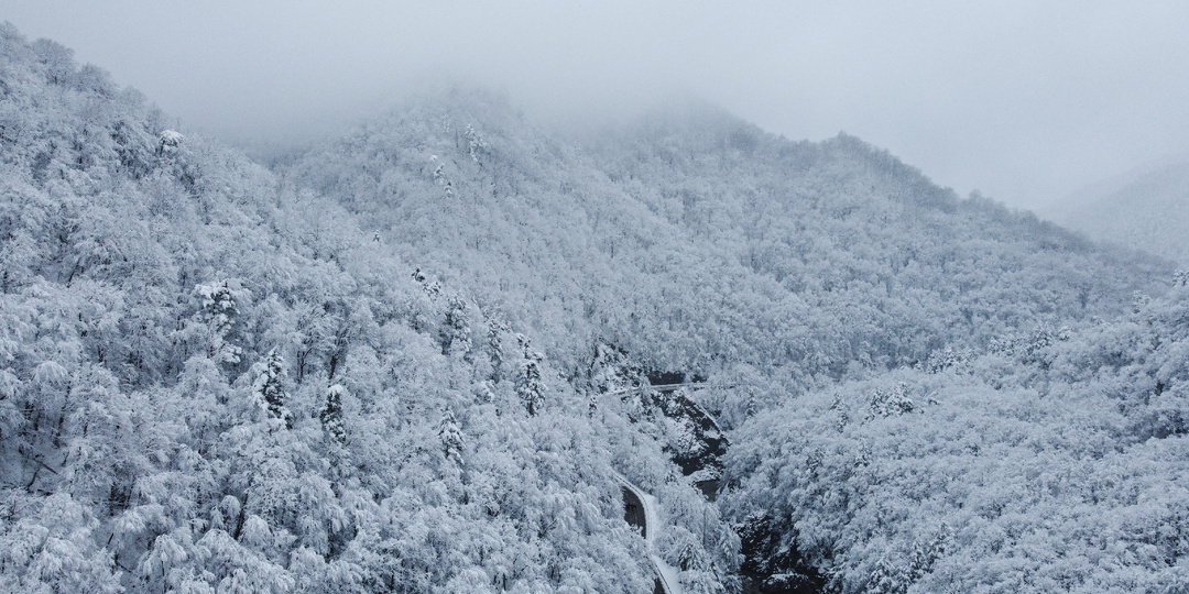 Прекрасные зимние виды Гранитного каньона в Адыгее. Фотопрогулка по снежной сказке